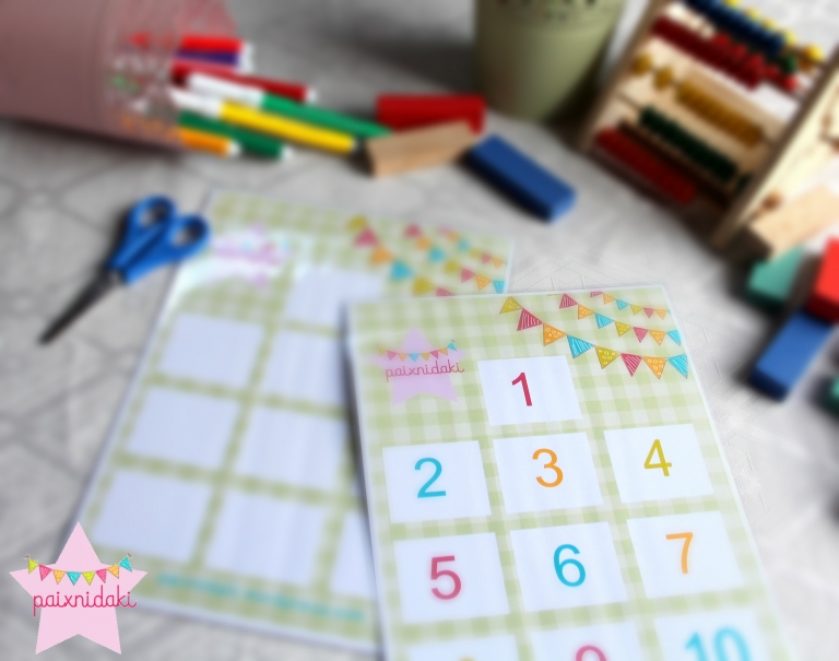 Παιχνίδια με αριθμούς 1 – 10 + φύλλα εργασίας + video