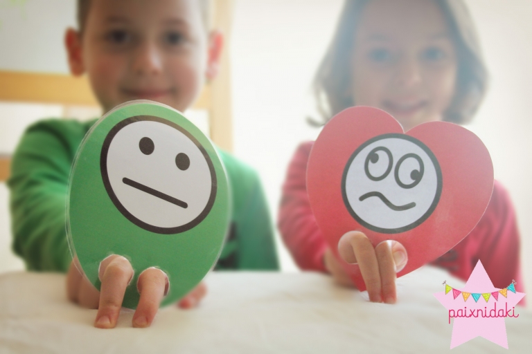 Παιχνίδια με τα σχήματα και τα συναισθήματα. Δωρεάν εκτυπώσιμα για όλους.