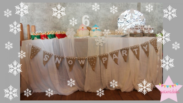 Snow party! Ένα πάρτι με θέμα το χιόνι στην καρδιά του χειμώνα