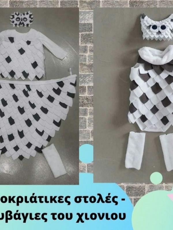 DIY αποκριάτικες στολές – Κουκουβάγιες του χιονιού