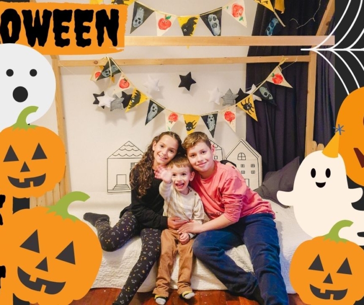 Φτιάξαμε γιρλάντα για το Halloween με πατάτες και μήλα!