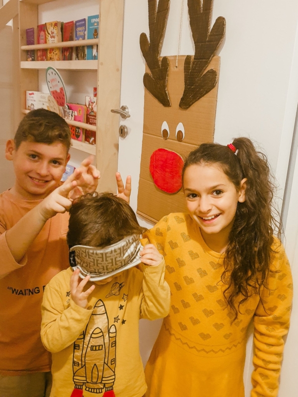 Χριστουγεννιάτικη παιδική κατασκευή – Φτιάξαμε το πιο όμορφο παιχνίδι με τον Ρούντολφ