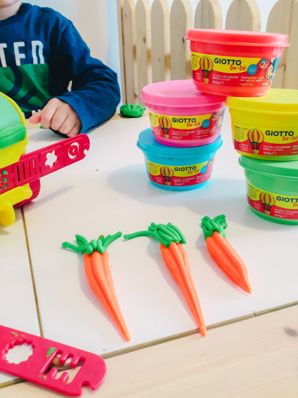 Φτιάξαμε καρότα με τα πλαστοζυμαράκια Giotto Bebe My Bunny