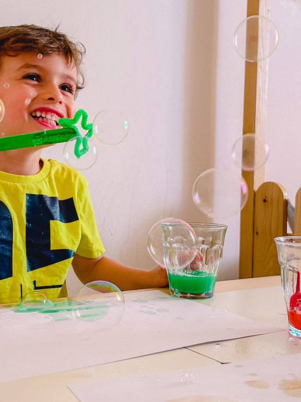 Ζωγραφίσαμε με σαπουνόφουσκες