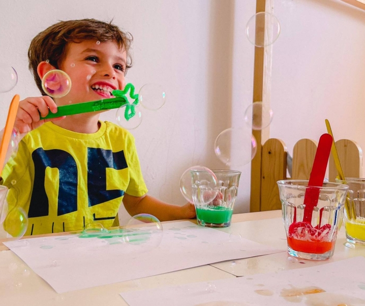 Ζωγραφίσαμε με σαπουνόφουσκες