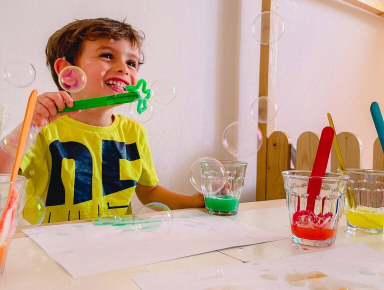 Ζωγραφίσαμε με σαπουνόφουσκες