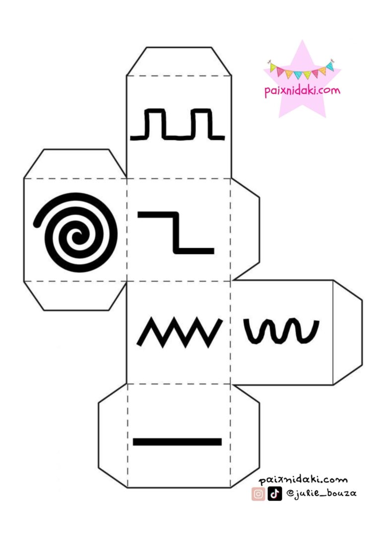 Δωρεάν εκτυπώσιμο ζάρι για πολλά παιχνίδια!