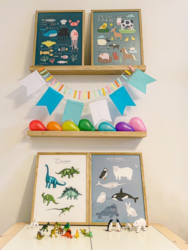 Διακόσμηση παιδικού δωματίου με ζωάκια